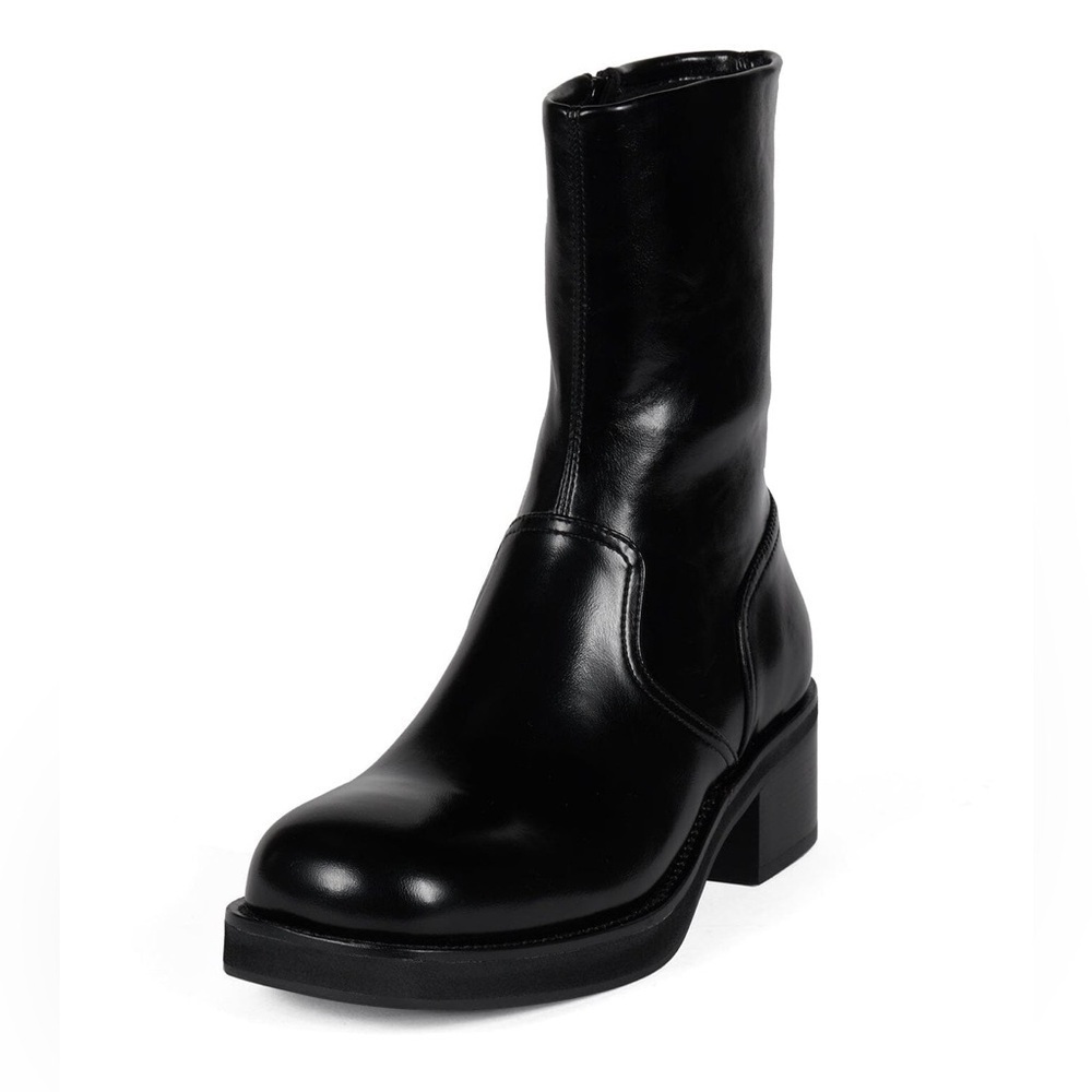 New Jeffrey Campbell Liverpool 2 Platform Ankle Boot Bootie Black Sz 5